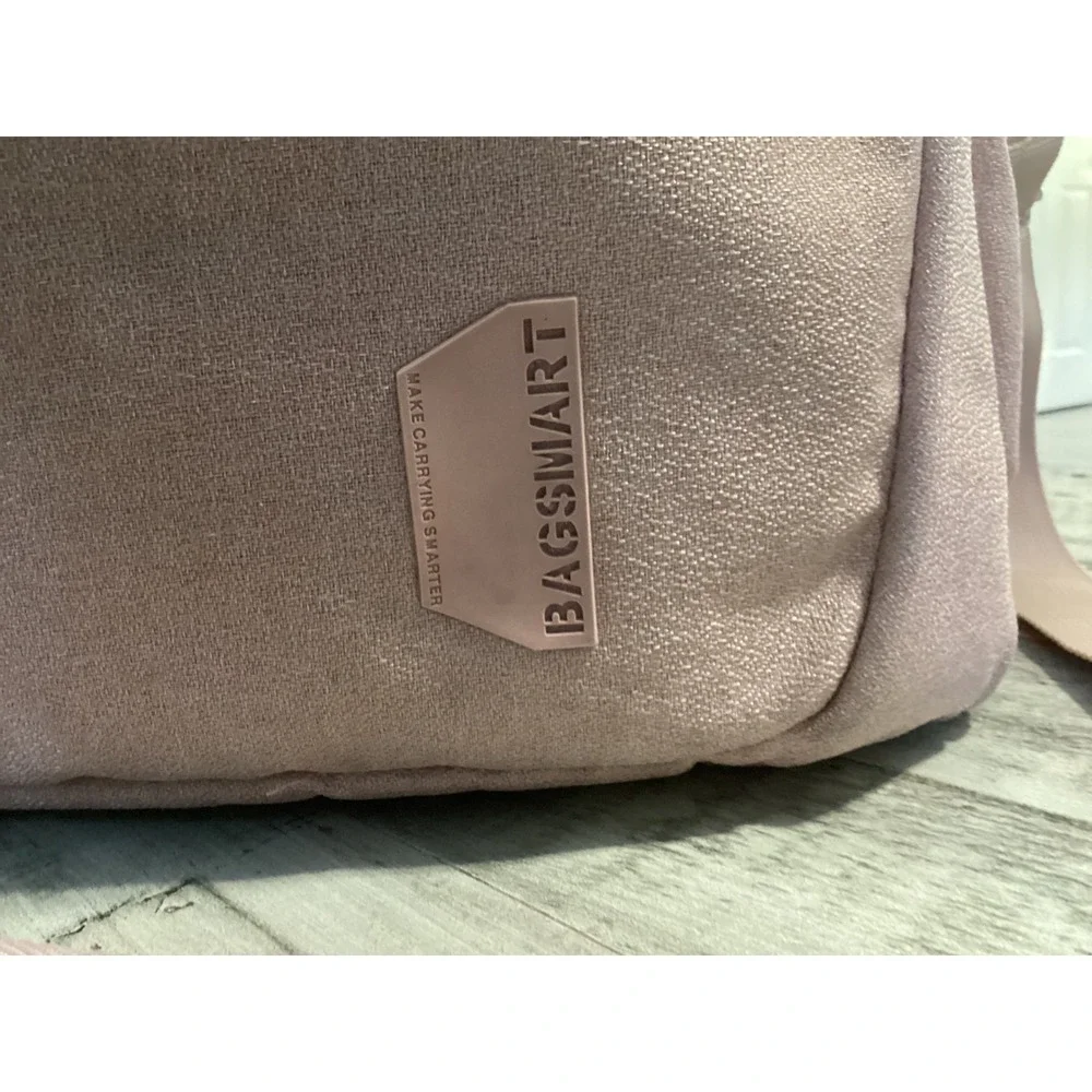 Bagsmart Pink Laptop Briefcase Messenger Bag Multi Compartment Travel Work Tote